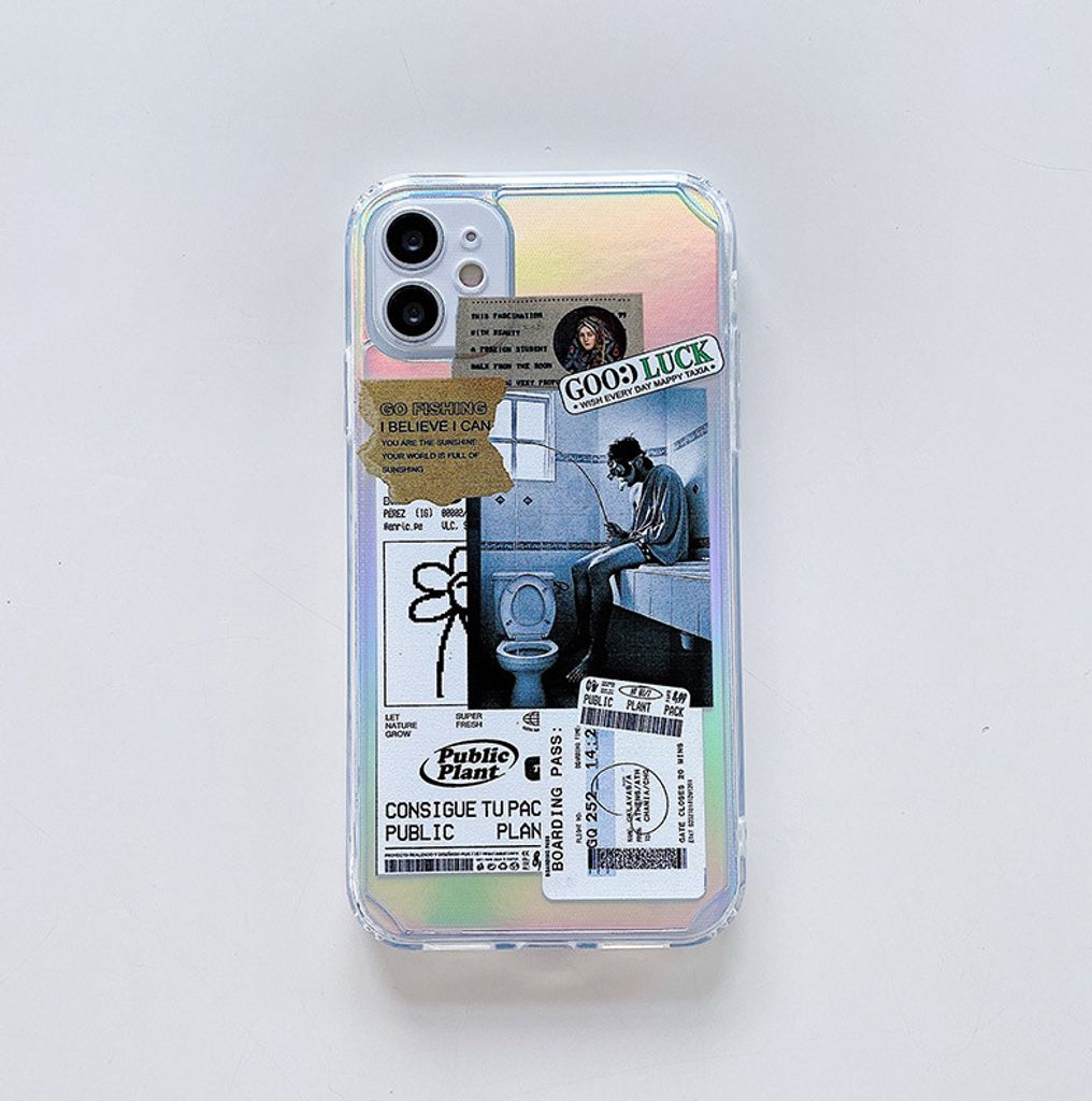 Handyhülle für IphoneX/XS Modeable Man Label Malerei 2-Ton Schutz iphoneX/Xs