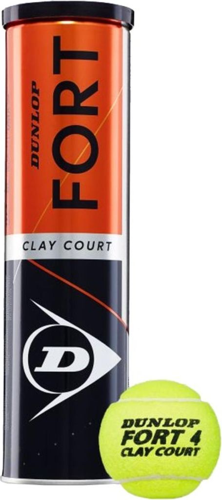 Dunlop Fort Clay Court Yellow 4 Balls Produktbild 