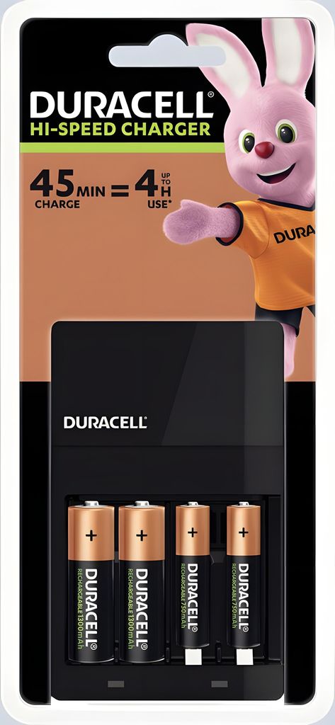 Duracell Schnellladegerät für 4x AA/AAA Batterien, inkl. je Produktbild 