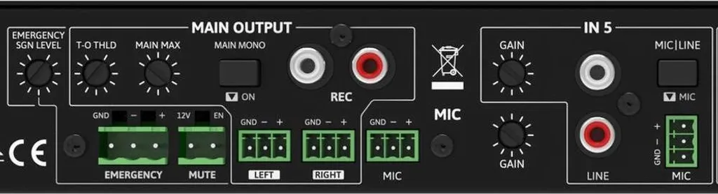 Table de mixage PAA71 Intusonic avec amplificateur intégré 100V - 7