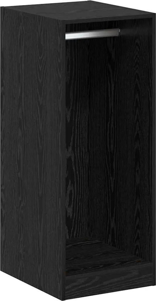 Armadio Compatto vidaXL 102cm: Legno Multistrato Rovere Nero