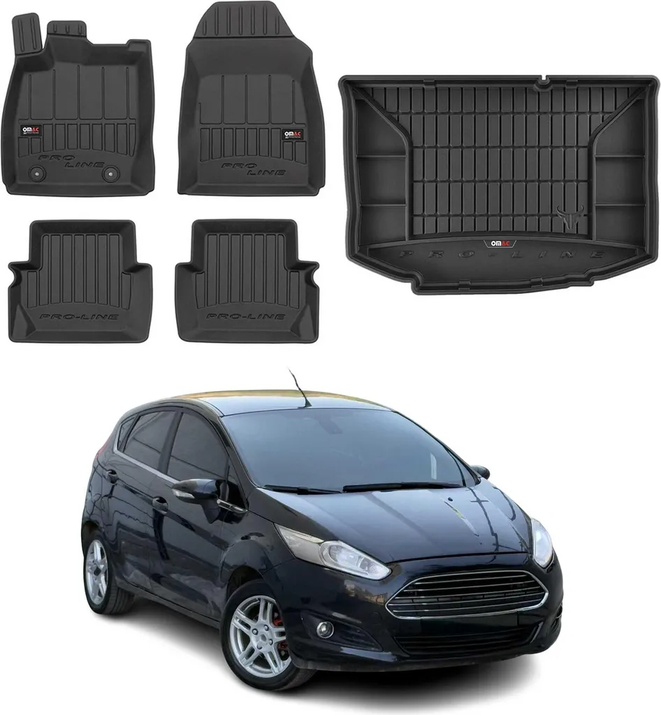 Offerta Kit Tappetini Gomma e Vasca Baule per Ford Fiesta 2008-2017