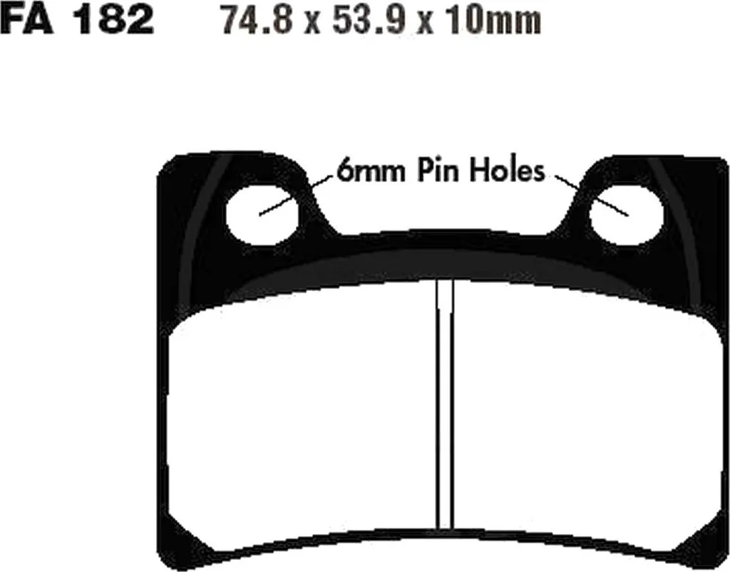 Plaquettes frein avant Yamaha FZR 1000 Exup 91-93 pour route et sport