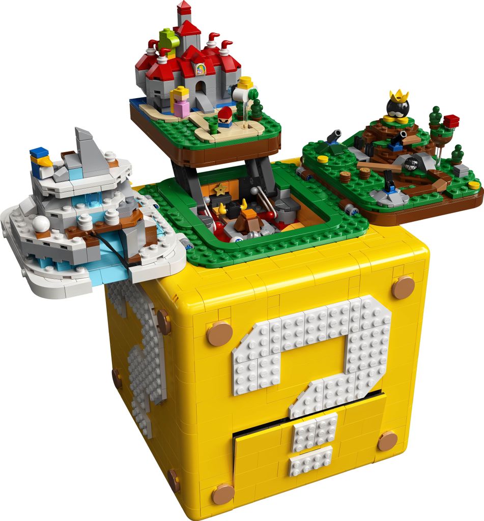 LEGO Fragezeichen-Block aus Super Mario 64, 3D Set für Produktbild 2