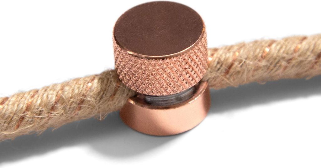 Creative Cables Sare Kabelverschraubung Aus Metall Für Wandmontage Für Textilkabel 2 Stücke Golden Golden One Size