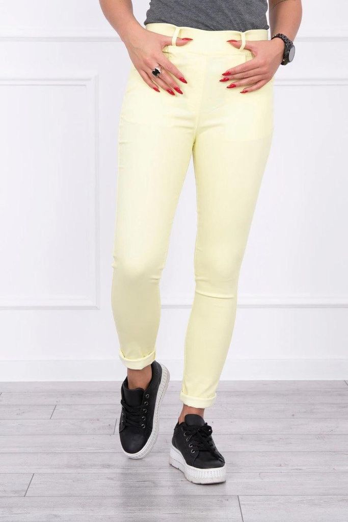 Kesi Denim-Hosen für Frauen Irpism hellgelb XL
