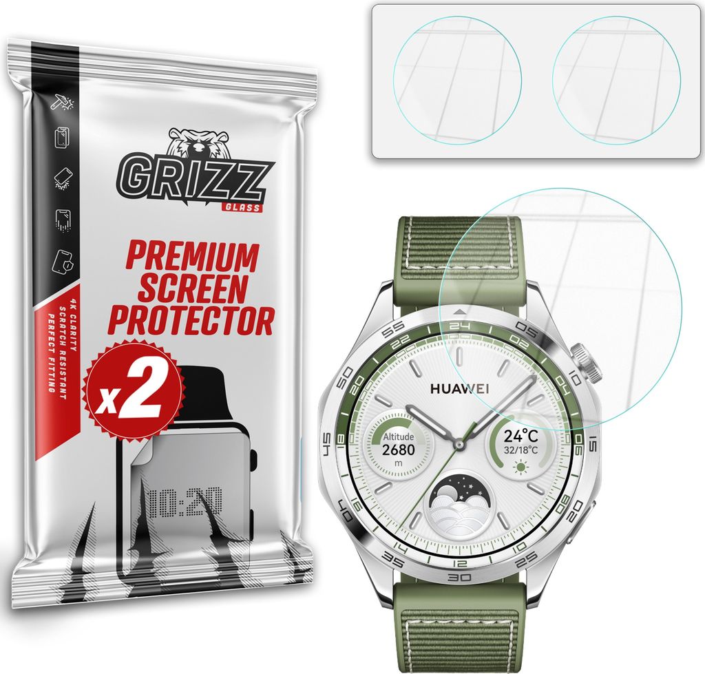 Hybrierglas GrizzGlass HybridGlass für Huawei Watch GT 4 46mm