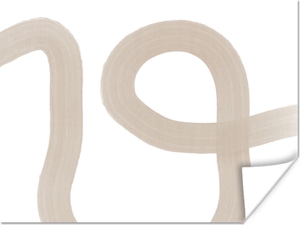 MuchoWow Poster Abstrakt - Pastell - Design 40x30 cm - Plakate für die Wände - Poster Wohnzimmer