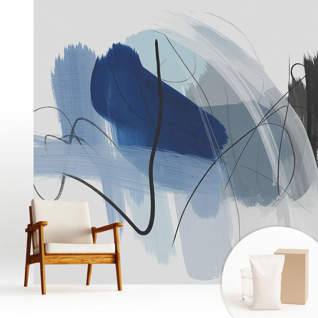 Fototapete - 250x250 cm - Tapete - Wandtapete - Wandbilder - Dekofolie - Tapete Folie - Wand - Dekoration - Wohnzimmer - Farbenfrohe Abstraktionen