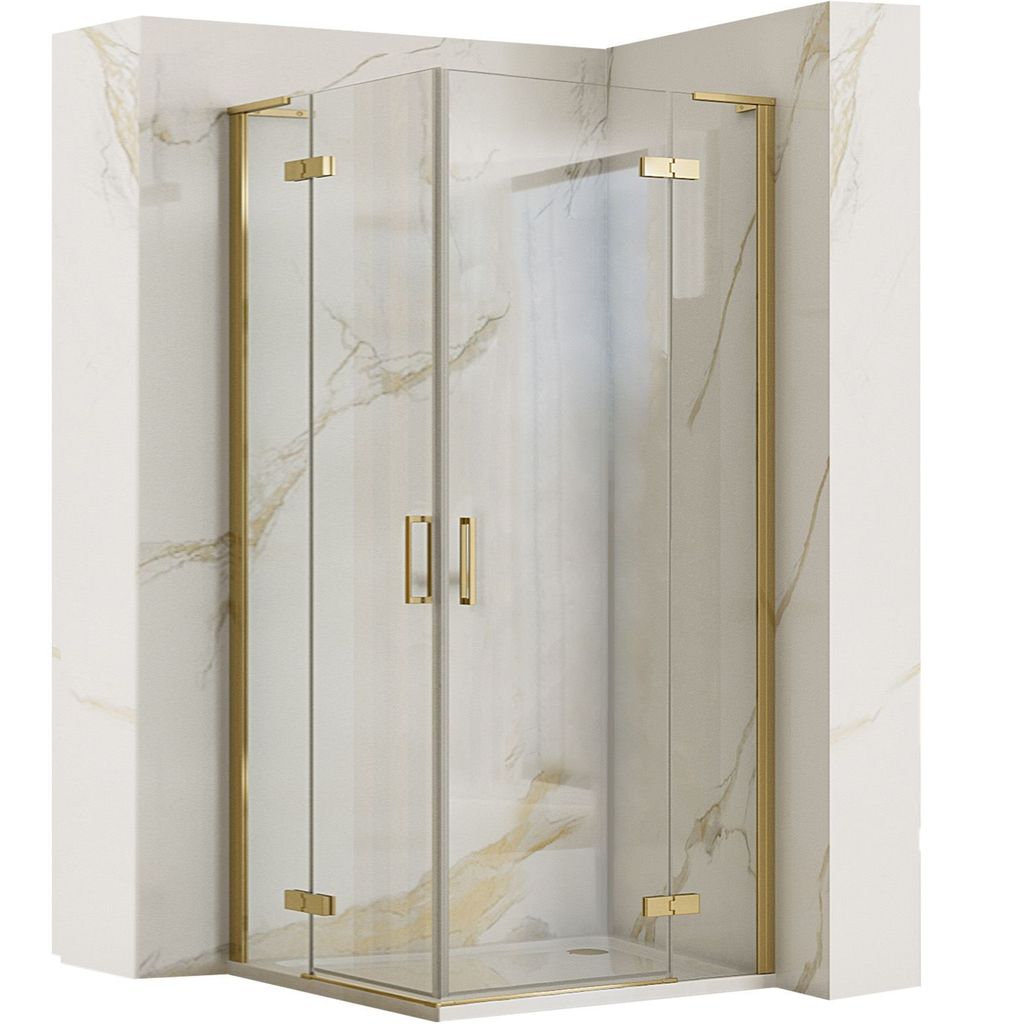 Sprchovací kút REA HUGO DOUBLE BRUSH GOLD 80x90 Obrázok produktu 