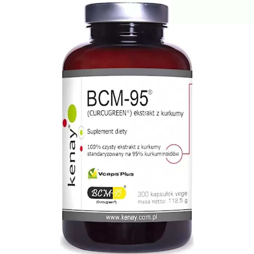 Kenay Kurkuma Bcm-95 Z Piperyną 300 Kapsułek Zdjęcie produktu 