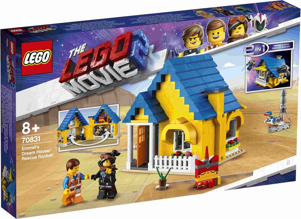 The LEGO Movie 2 Emmets Traumhaus/Rettungsrakete!, 70831