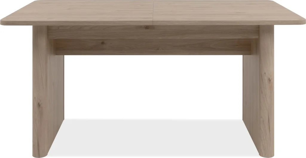 Grande table à manger extensible MILY effet bois 160-200 cm pour séjour