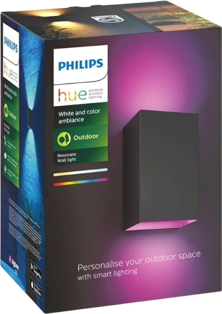 Applique Extérieure Design Philips Hue Resonate pour Terrasse et Jardin