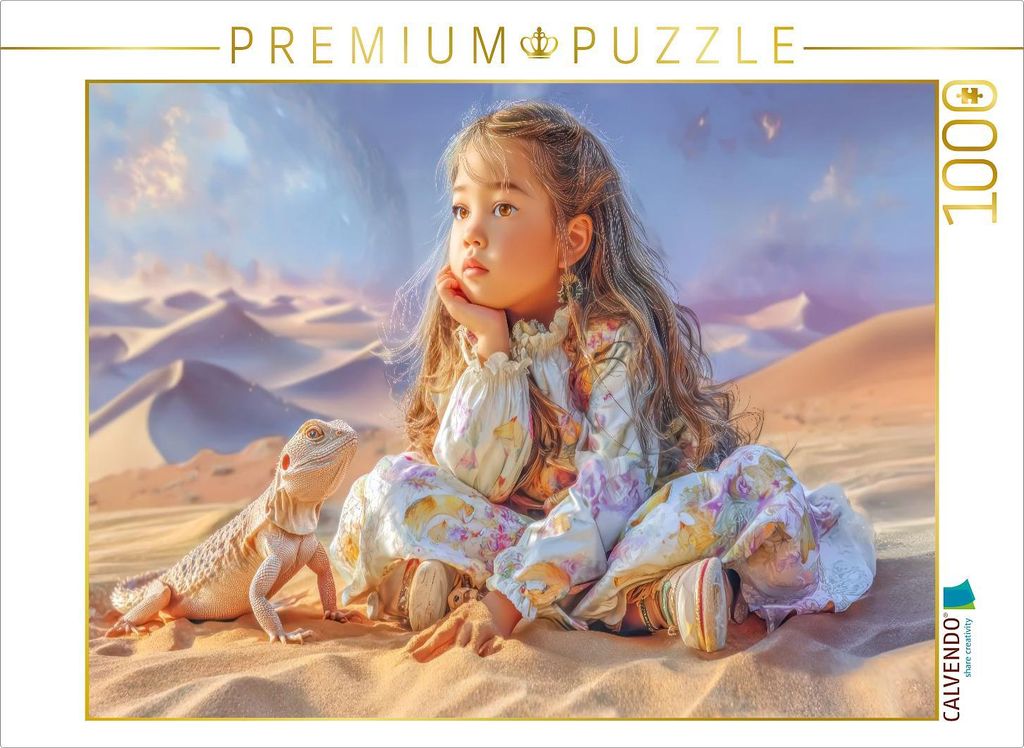CALVENDO Puzzle Eintracht in der Wüste | 1000 Teile Lege-Größe 64x48cm Foto-Puzzle für glückliche Stunden