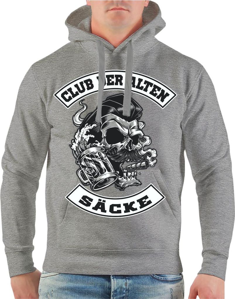 Herren Kapuzenpullover Club der alten Säcke