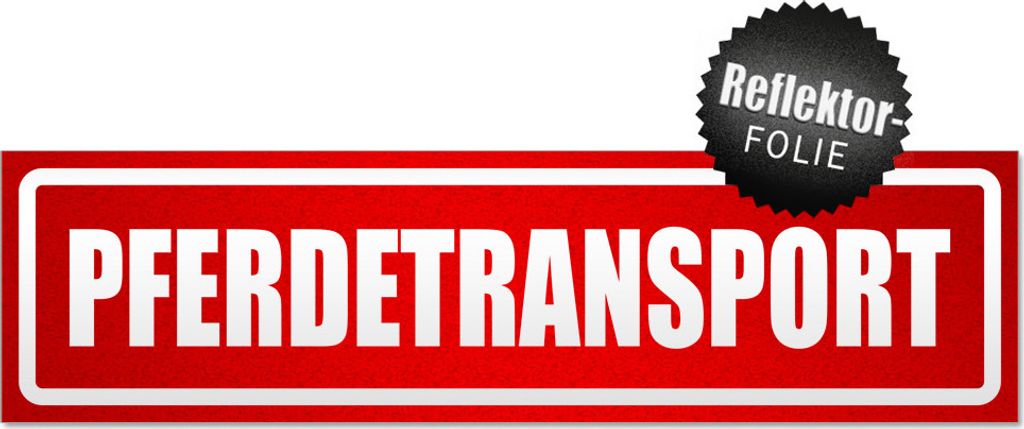 Pferdetransport invertiert Magnetschild Schild magnetisch