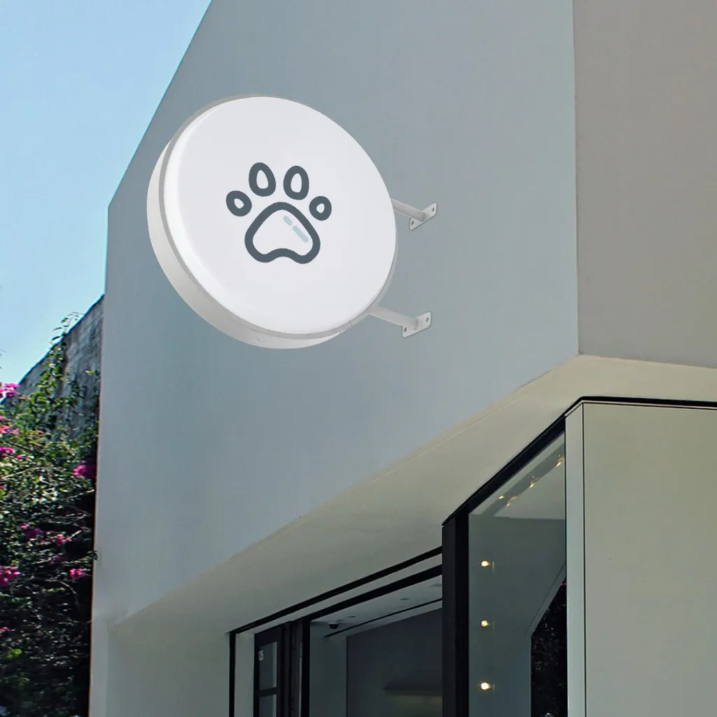 Caisson lumineux LED blanc double face étanche - Éclairage publicitaire - 4