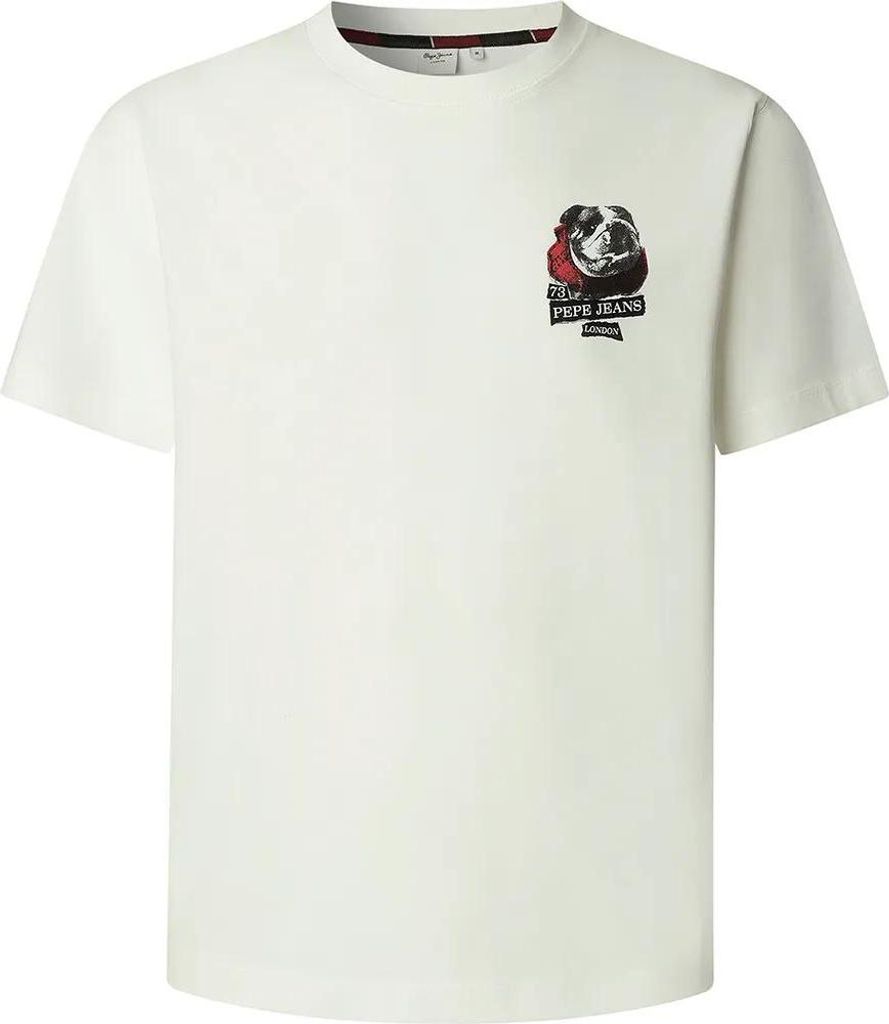 Pepe Jeans Shad Kurzarm-t-shirt Weiß S Herren Weiß S