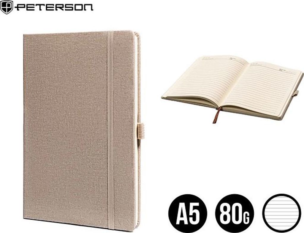 Peterson Notizbuch Snunest dunkelbeige One size