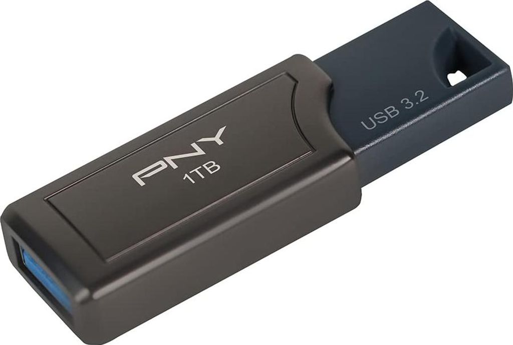 PNY 1TB PRO Elite V2 USB 3.2 Gen 2 Flash-Laufwerk, bis zu 600 MB/s Lesegeschwindigkeit
