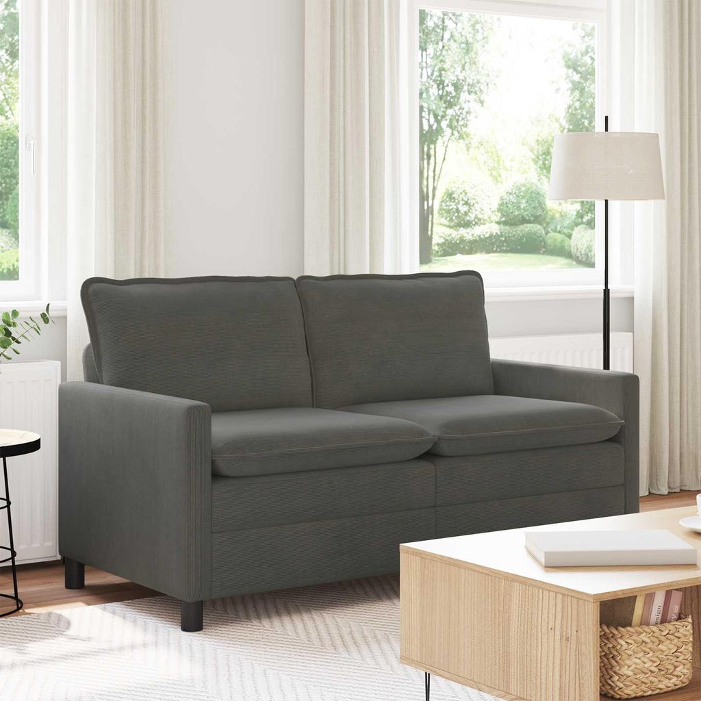 Möbel Sofa Dunkelgrau 156 x 81 x 87,5 cm StoffKlassische Sofas - Klassische Sofas c7035