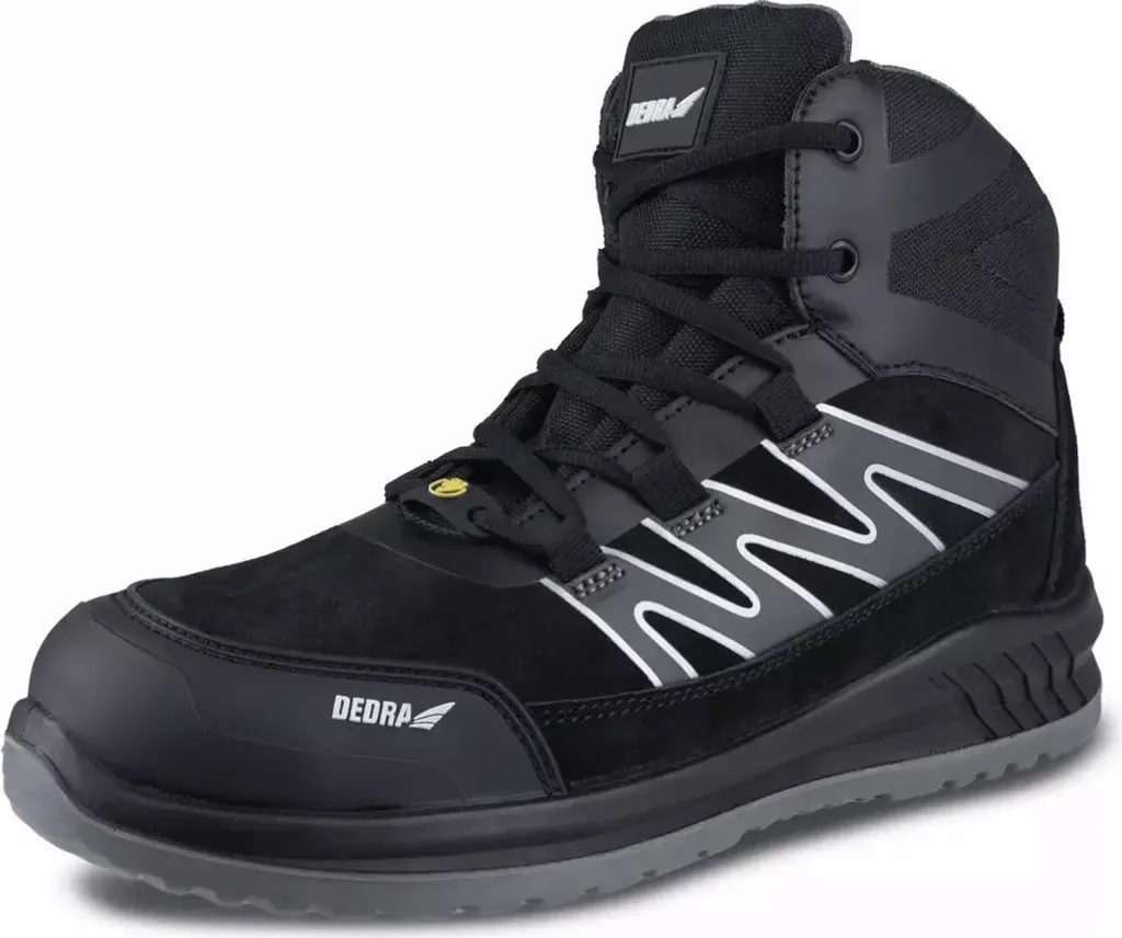 Dedra BH9T6V-39 Scarpe Lavoro S1 SRC Composite | Sicurezza in Camoscio Nero