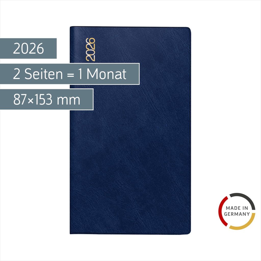 rido/idé Taschenkalender Mod. Miniplaner d 15 2026 | A6, Produktbild 