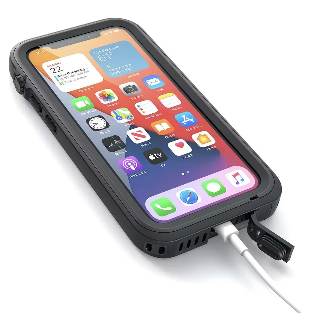 Coque iPhone 14 Catalyst Antichoc et Imperméable - Noir Mat Ultra-Résistant - 10