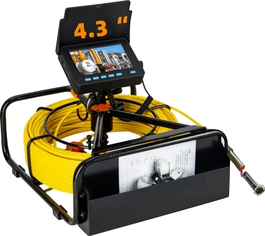 Inspecter les tuyaux avec la caméra 30M - Écran HD 4.3" et sonde IP68
