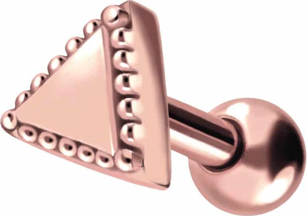 Ohrpiercing Chirurgenstahl Ohrpiercing DREIECK + KUGELN