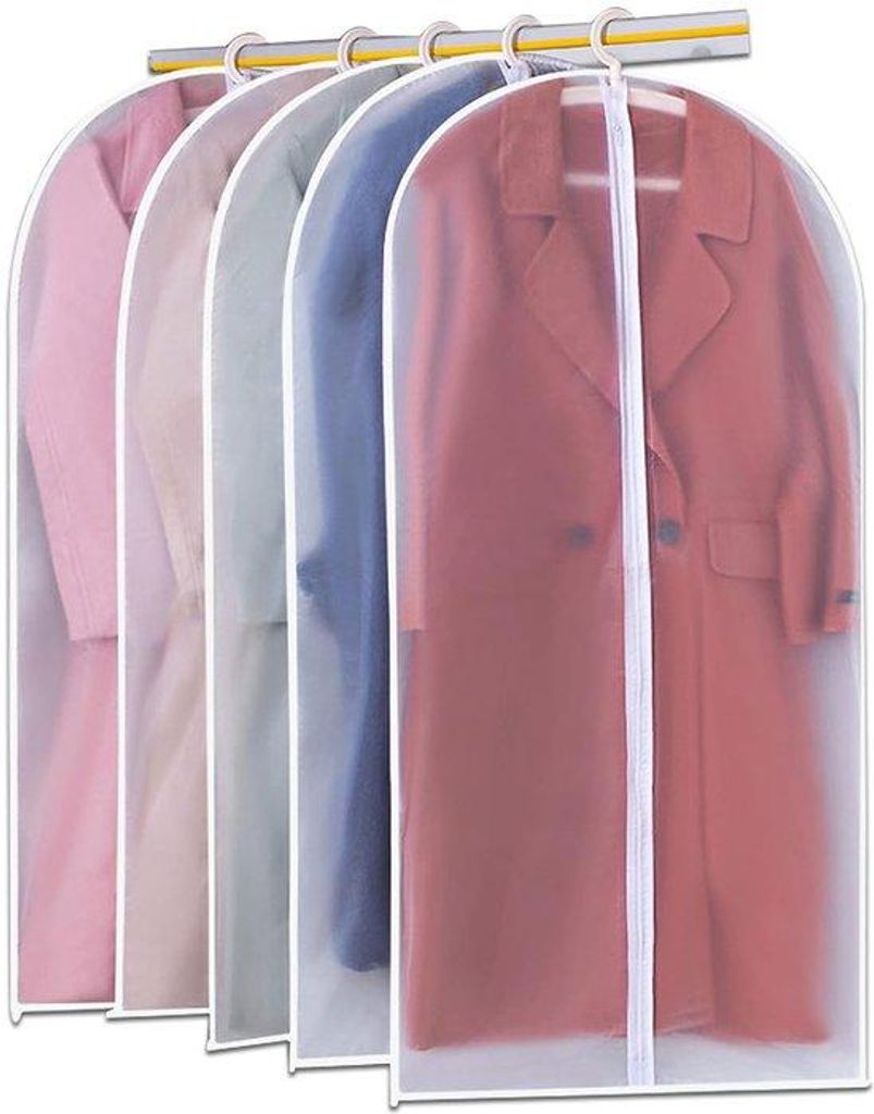 Kleiderschutzbeutel Set 6 Stück PEVA 60x120 cm transparent