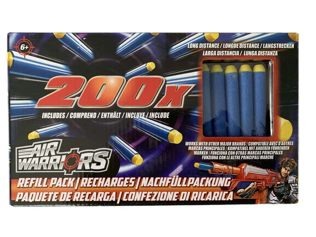 Lot de 200 Fléchettes Air Warriors pour Batailles et Jeux de Tir