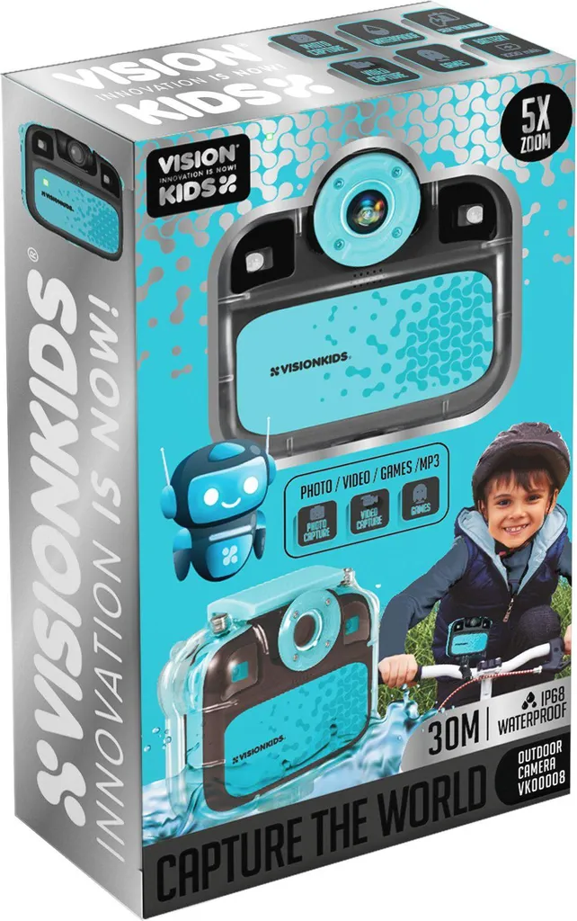 Caméscope Étanche Enfant Vision Kids Caméra Numérique Rose