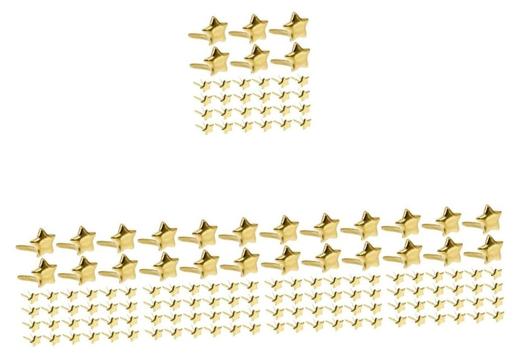 500 Stück Brads für Metallnieten für Hüte, Kleidung und Bastelprojekte für Kreative und Erwachsene, einfache Handhabung, vielseitig einsetzbar