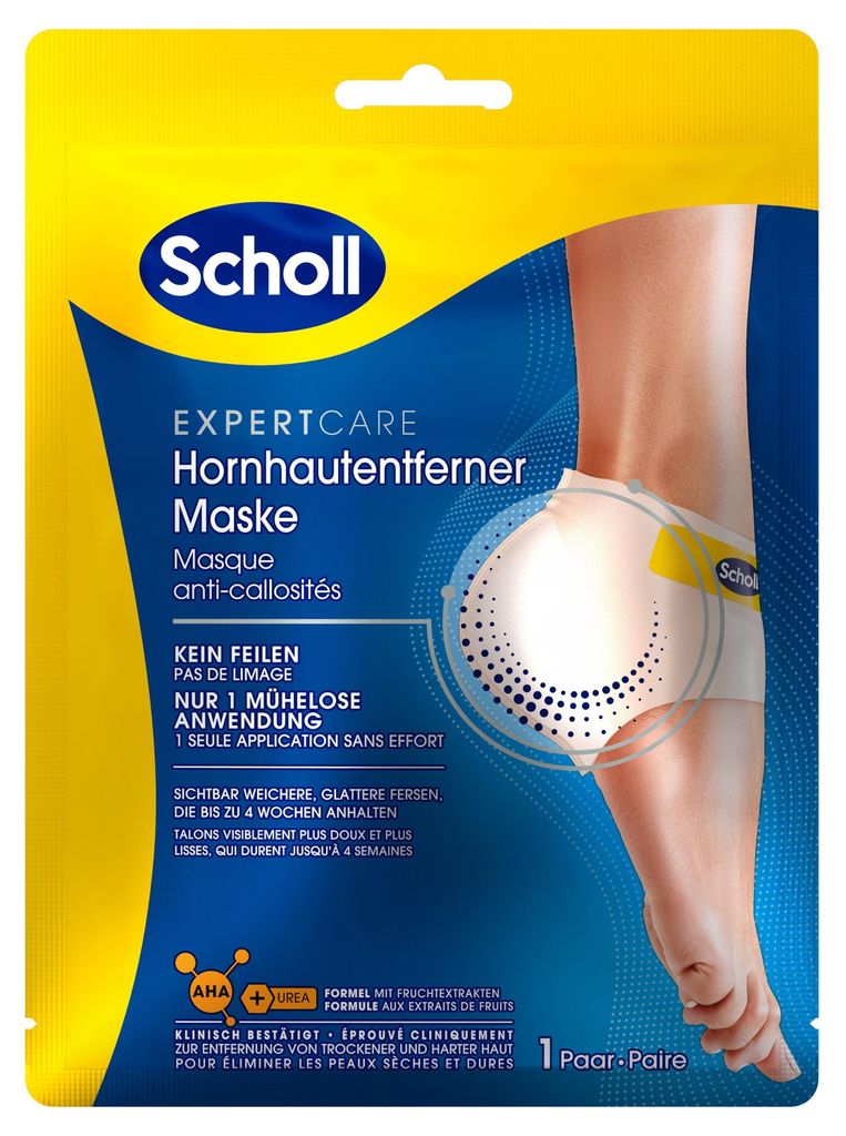 Scholl Hornhautentferner Maske - Hornhaut Socken - Maske Produktbild 