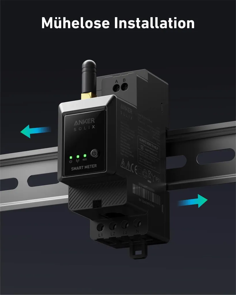 Anker SOLIX Smart Meter A17X7311 : Compteur intelligent triphasé précis - 24