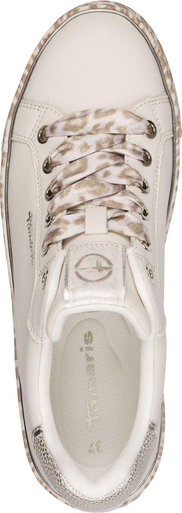 Tamaris Damen Sneaker Plateausohle Metallic Effekte Court Produktbild 