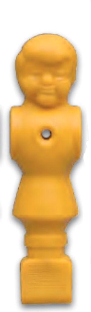 Kickerfigur, PVC, gelb