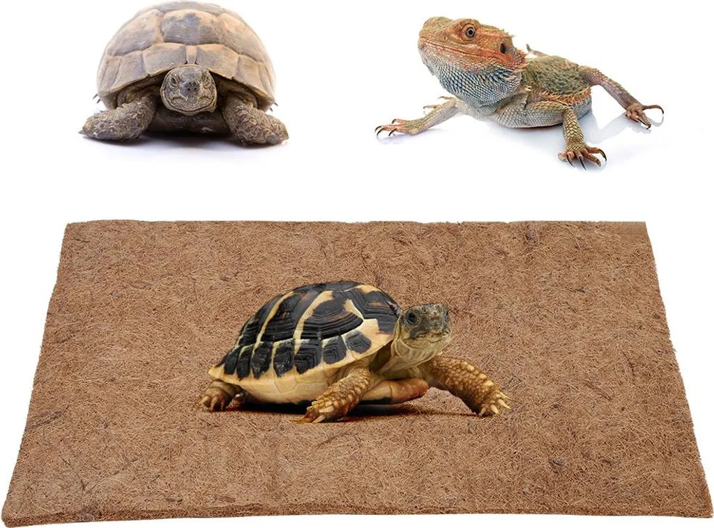 Substrat naturel en coco pour tortue et lézard - Fond de cage 80cm