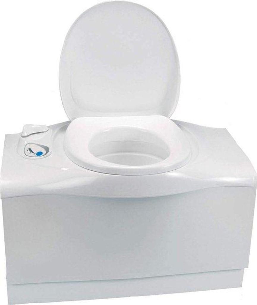 inklein WC-Set mit elektrischem Spülrohrsystem, Sitzhöhe 473 mm, platzsparend, pflegeleicht