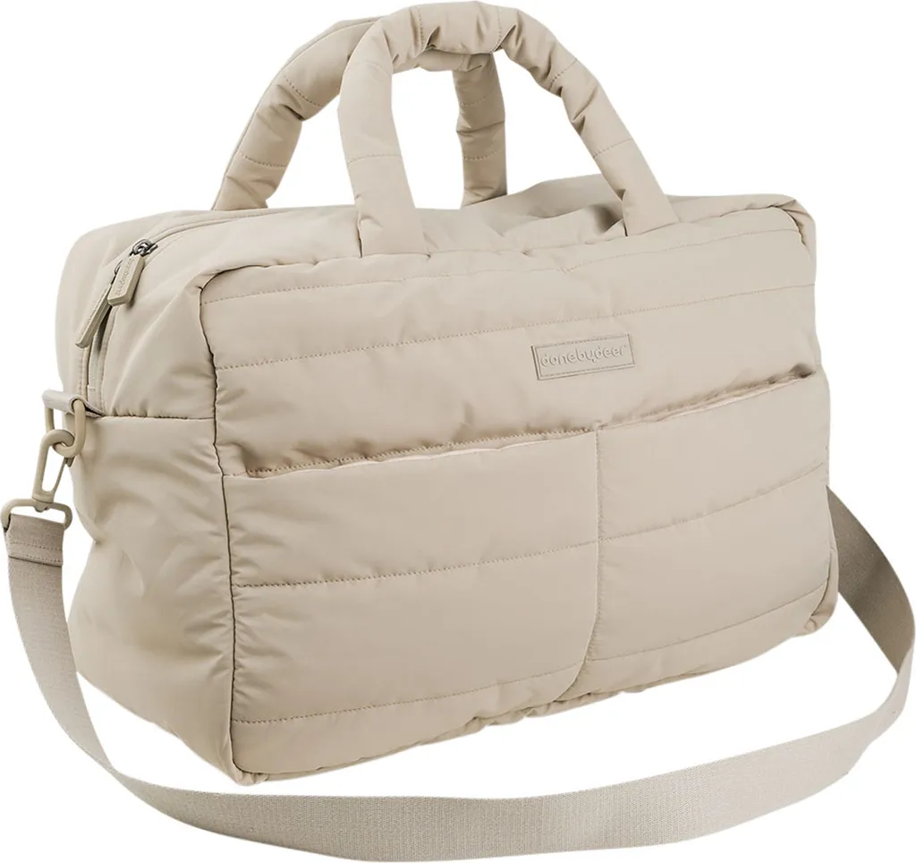 Sac à langer Quilted beige Done By Deer - Sac de voyage bébé matelassé