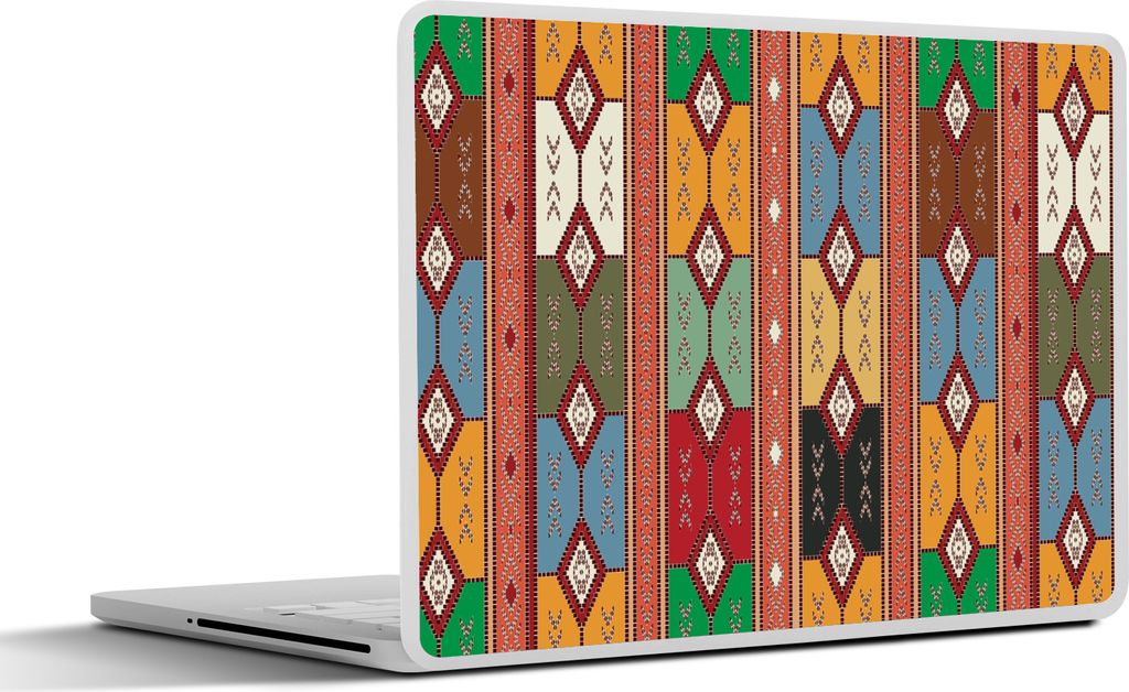 MuchoWow Laptop Aufkleber Sticker Cover Geometrie - Muster - Südamerika 25x18 cm - Laptop-Deko