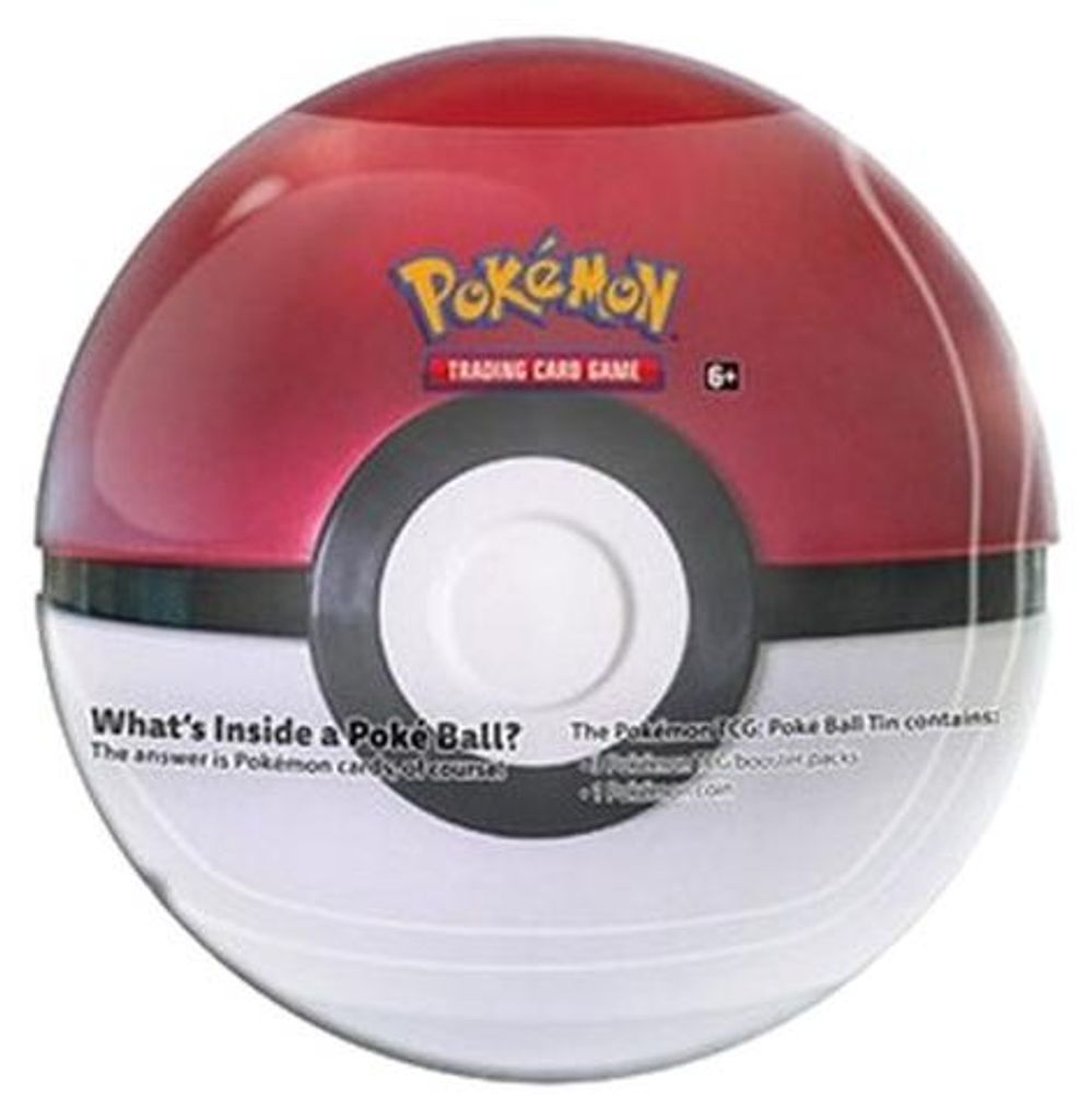 Pokemon Sammelkarten-Dose im Poke Ball Design für das Sammelkartenspiel