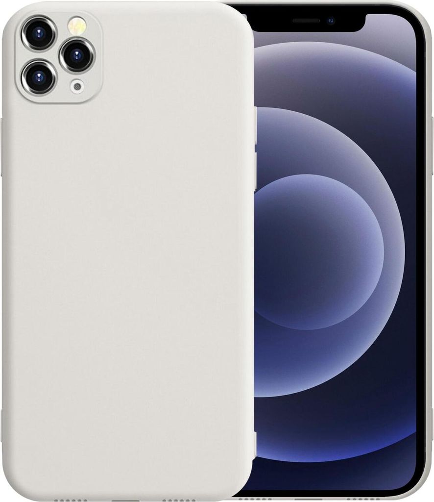 Apple iPhone 12 Pro Max Round Edge TPU Case Weiss