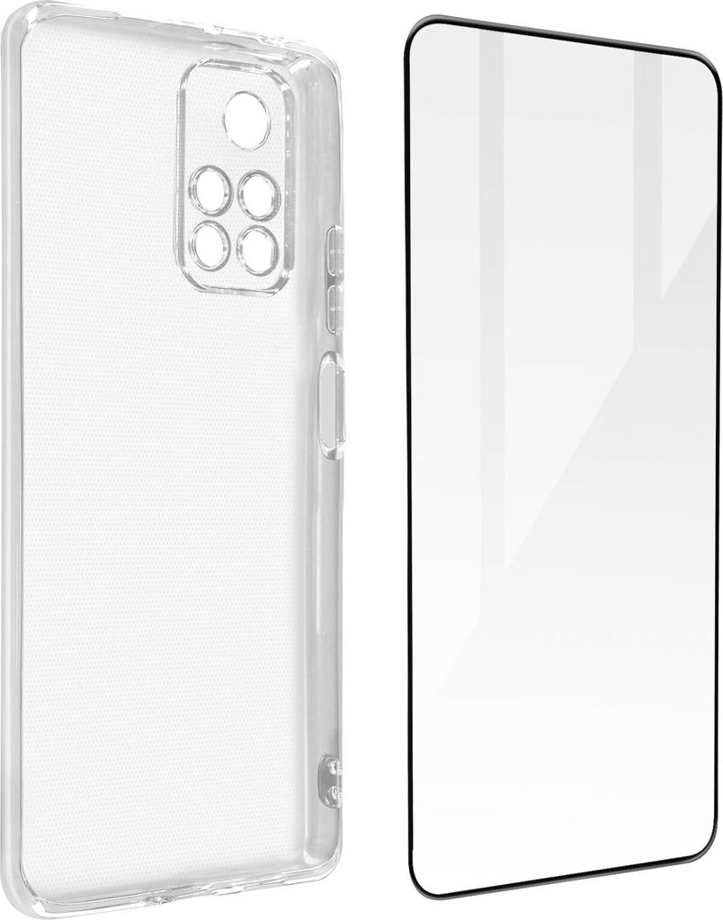 Xiaomi Poco M4 Pro 5G Hülle + Folie – Rand Schwarz