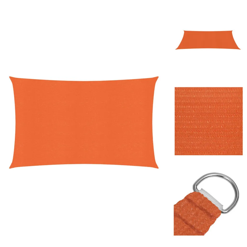 vidaXL Tenda da sole 160 g/m² Arancione 2x4,5 m HDPE - Ombrelloni e tende da sole