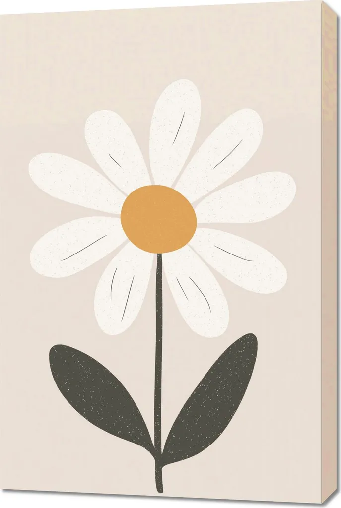 Decorazione Parete Bambini 60x90 Fiore - Quadro Moderno per Cameretta