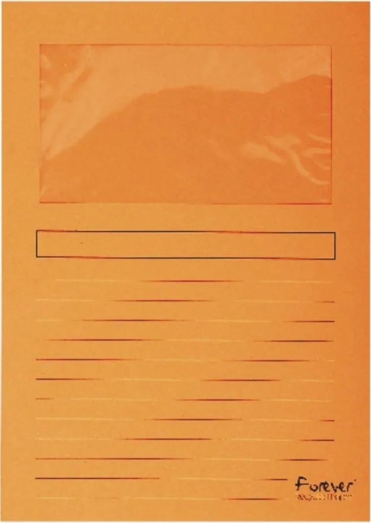 Chemises transparentes A4 orange 120g en carton - Lot de 400 unités