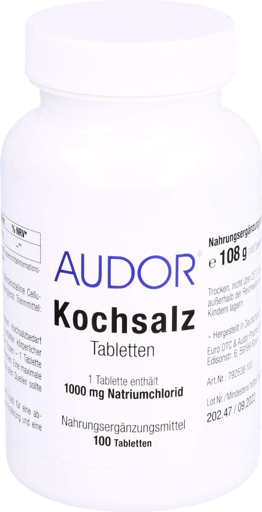 AUDOR Kochsalz Tabletten, 100 St. Tabletten Produktbild 